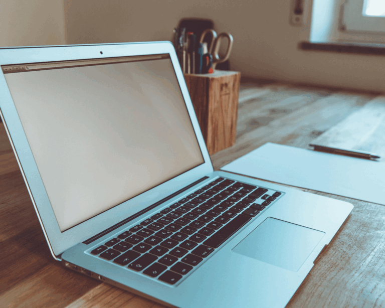 web domain on laptop