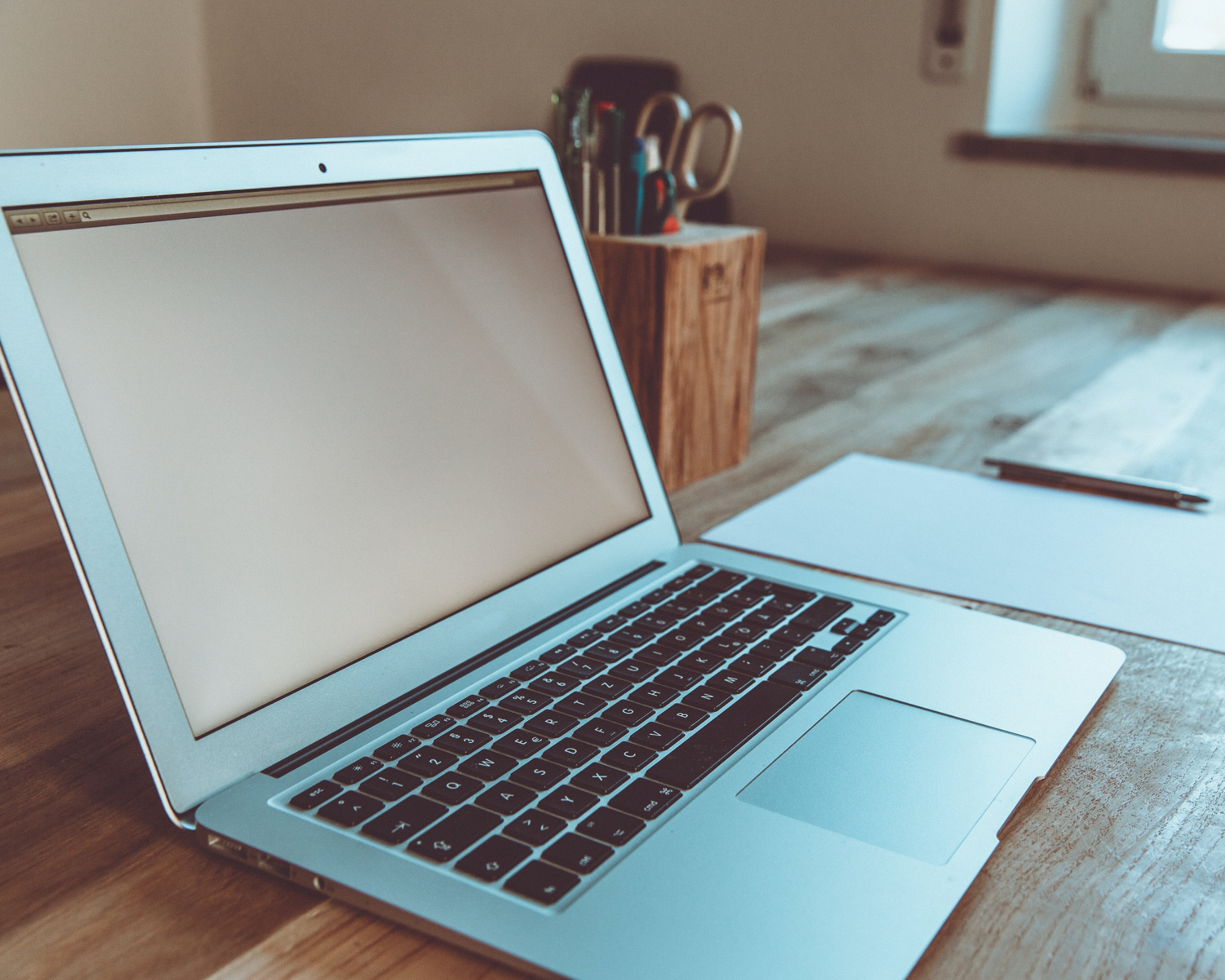 web domain on laptop